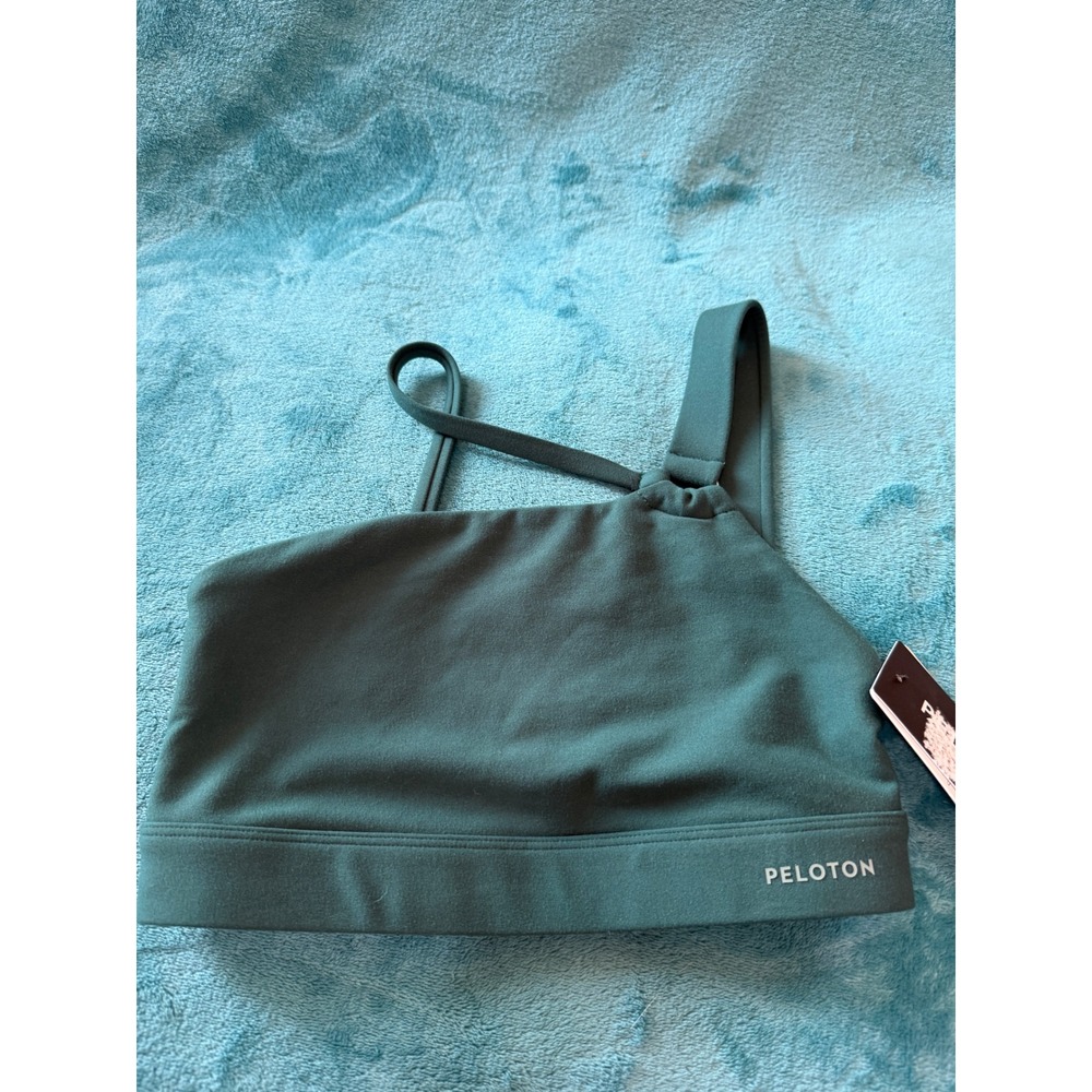Peloton Cadent O-Ring One Shoulder Bra 158 Dark Green XS‎ WR00982-252014-XS NWT